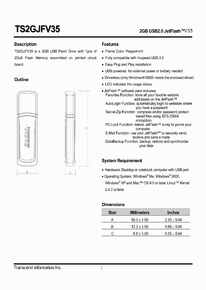 TS2GJFV35_4385752.PDF Datasheet