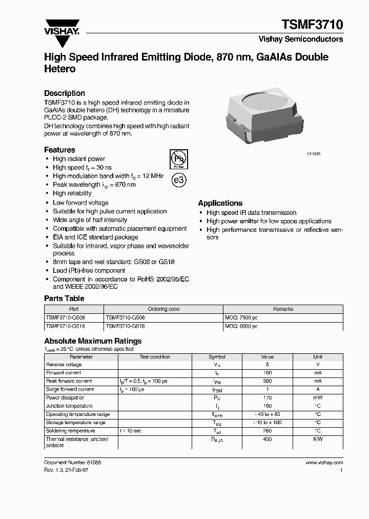 TSMF3710-GS08_4603685.PDF Datasheet