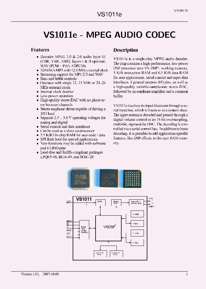 VS1011E_4327002.PDF Datasheet