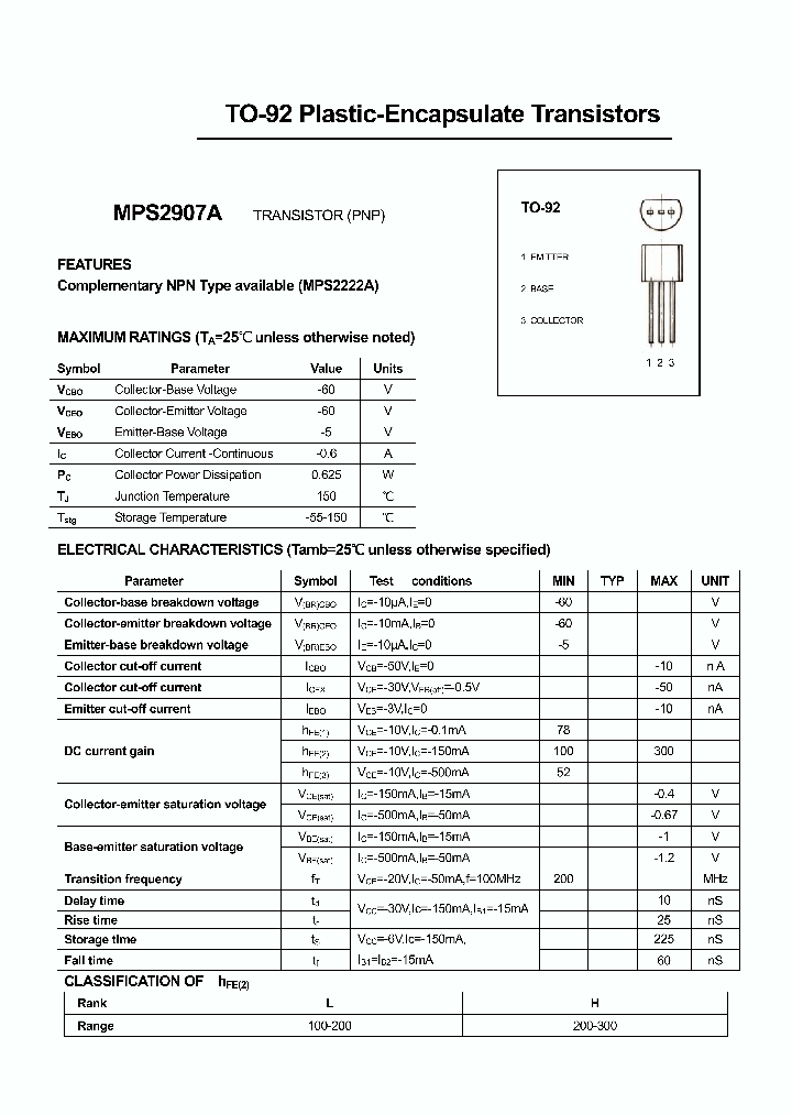 MPS2907A_4954791.PDF Datasheet