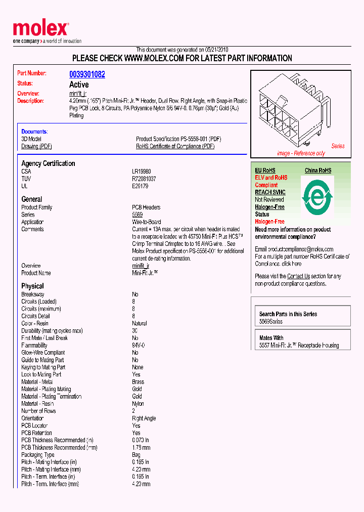 0039301082_4988355.PDF Datasheet