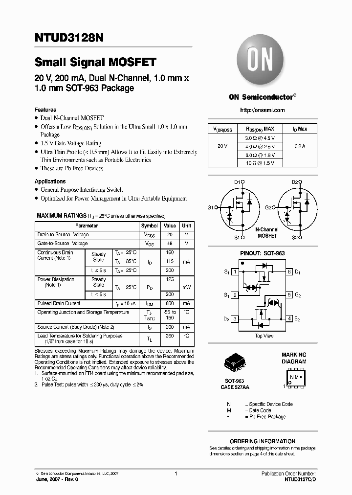 NTUD3128N_5000849.PDF Datasheet