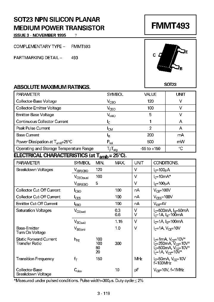 FMMT493_5002501.PDF Datasheet