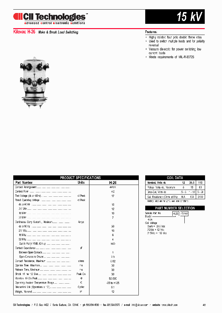 H-26115VDC_5009258.PDF Datasheet