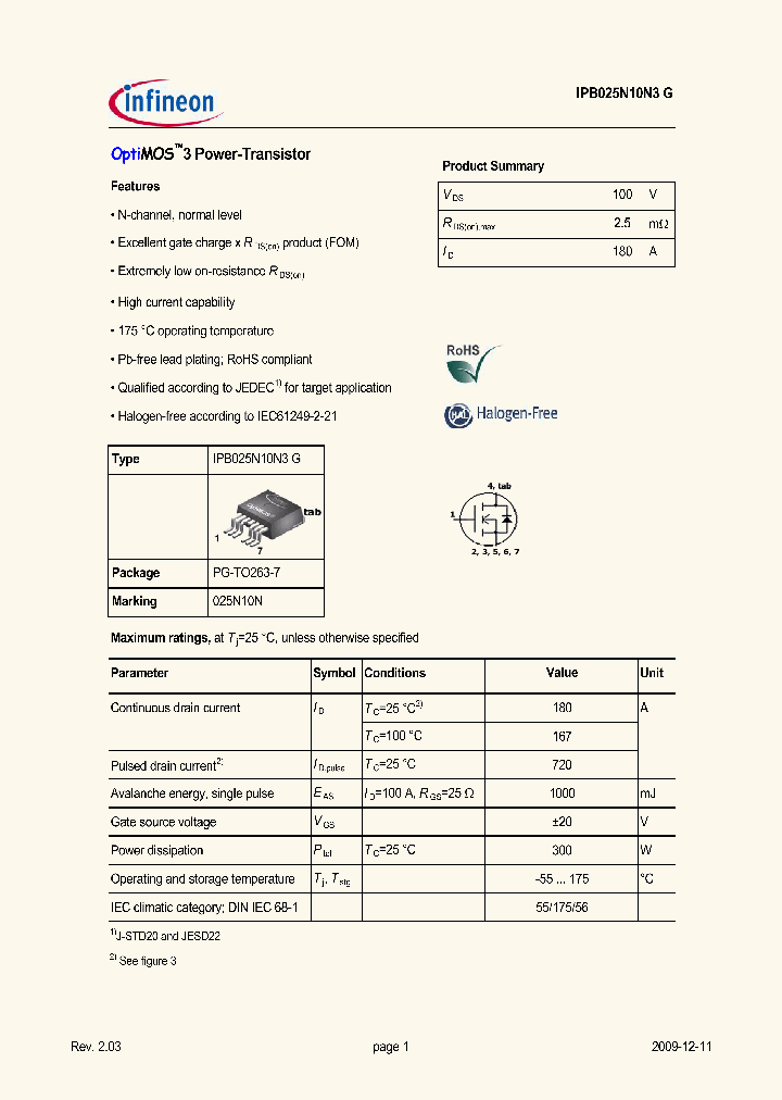 IPB025N10N3G_5010037.PDF Datasheet