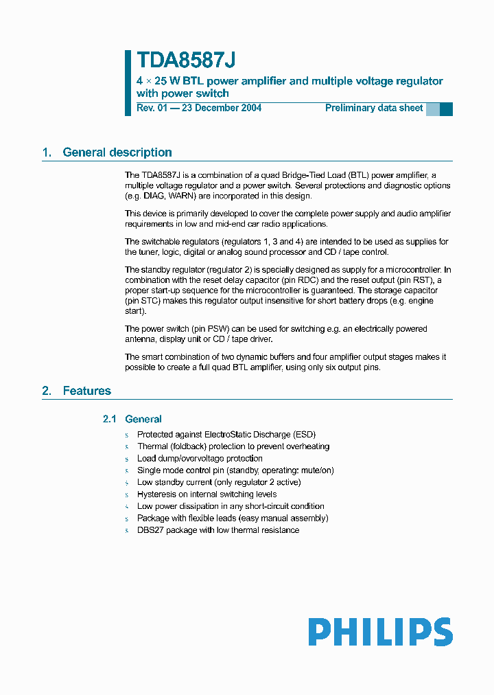 TDA8587JN2_32009.PDF Datasheet