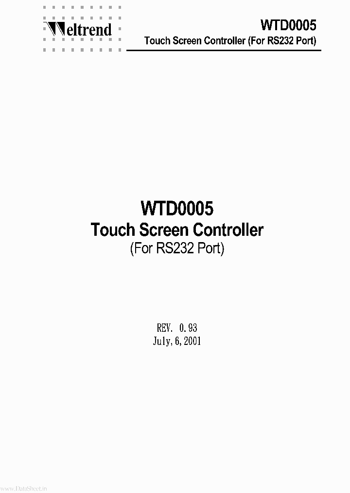 WTD0005_82847.PDF Datasheet