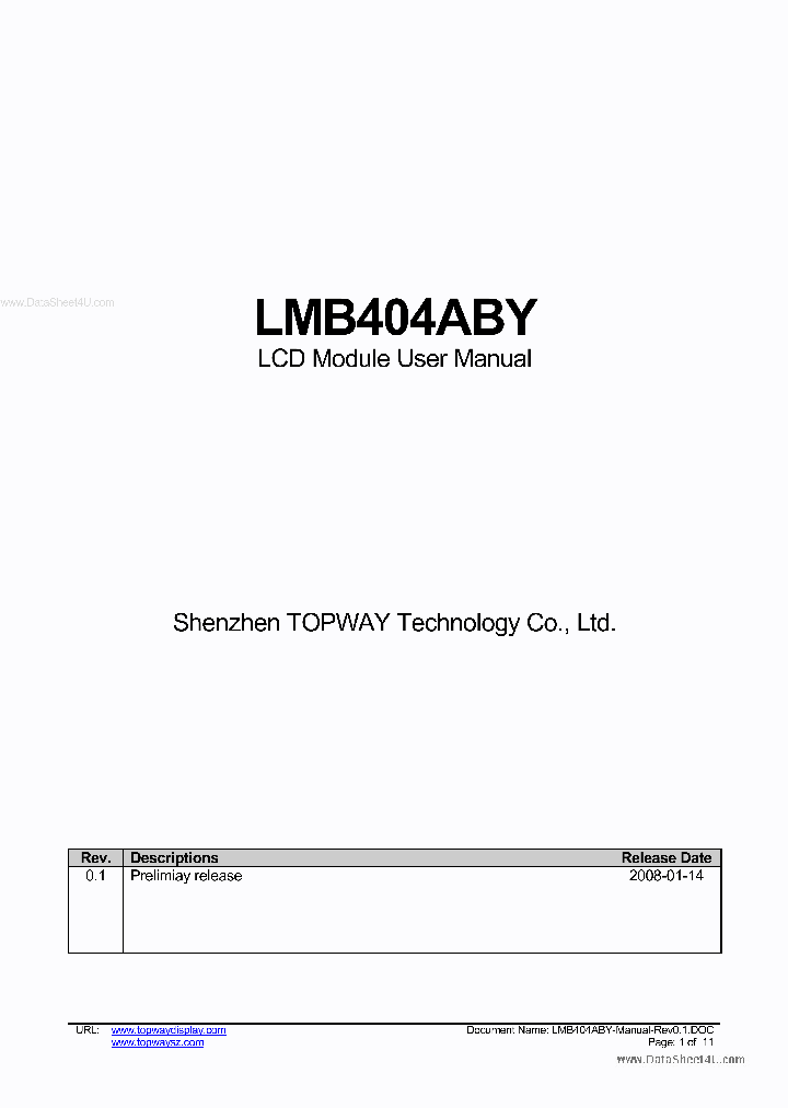 LMB404ABY_153838.PDF Datasheet