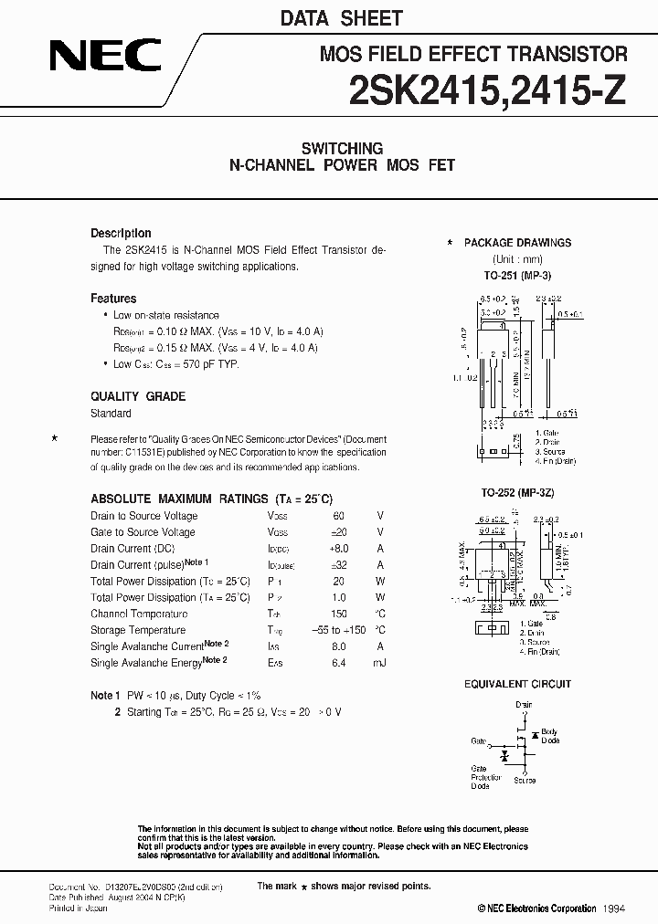 2SK2415-Z-E1_172287.PDF Datasheet