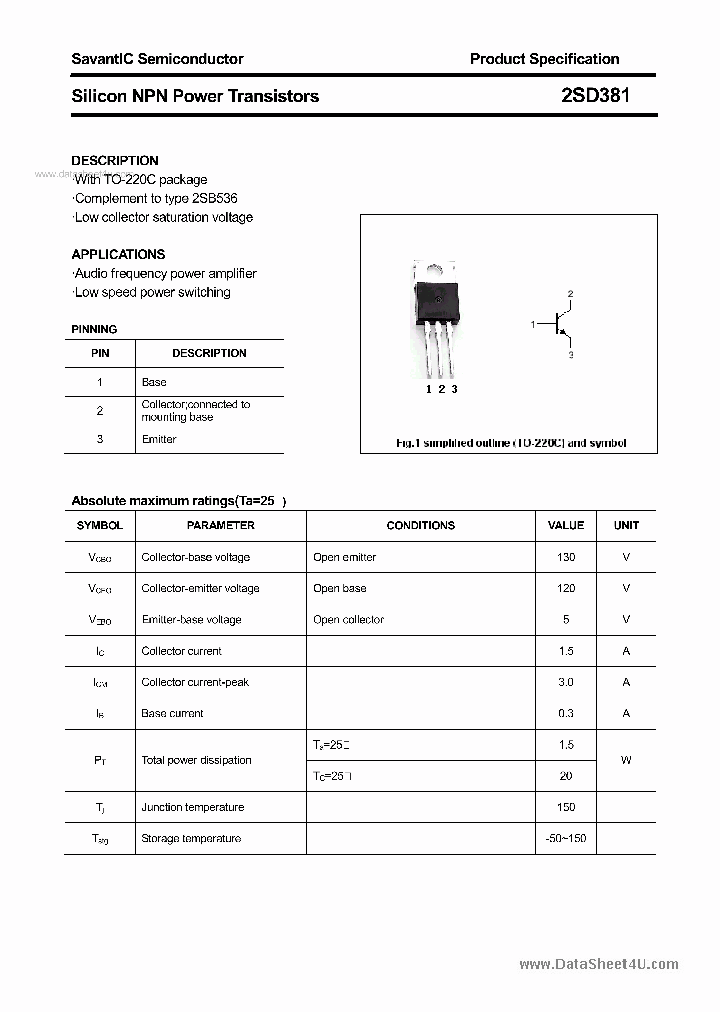 2SD381_168714.PDF Datasheet