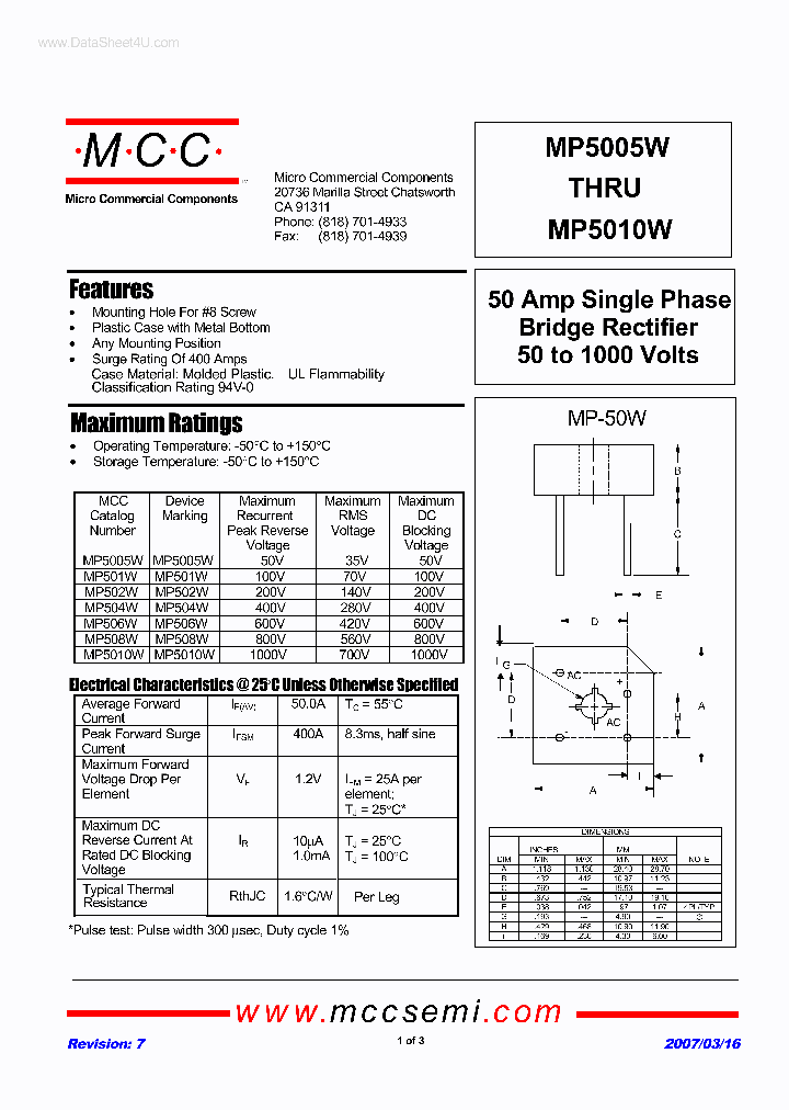 MP5005W_180702.PDF Datasheet