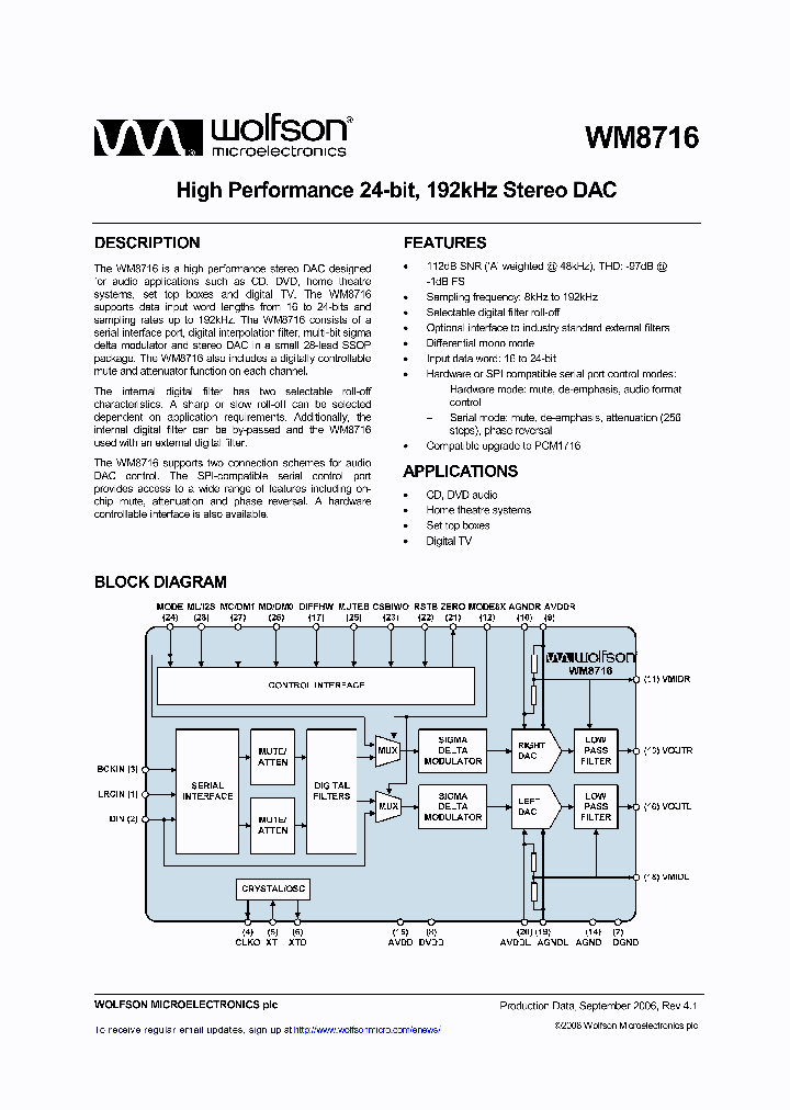 WM8716SEDSR_342477.PDF Datasheet