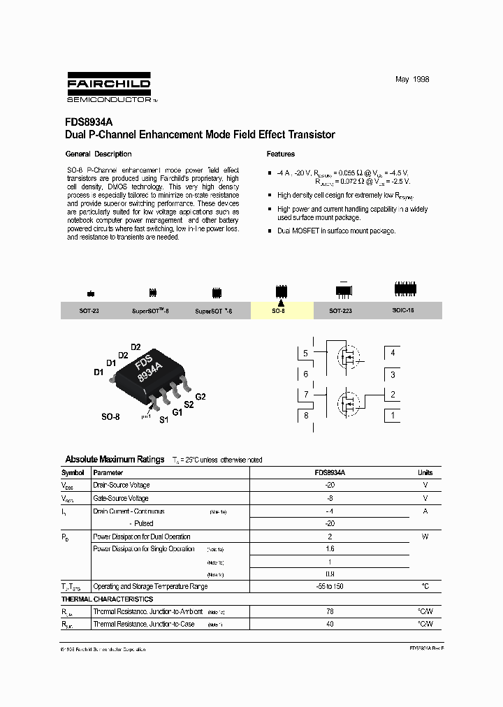 FDS8934A_615687.PDF Datasheet