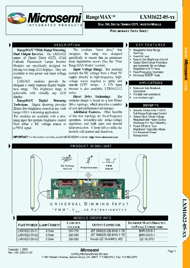 LXM1622-05-01_287584.PDF Datasheet