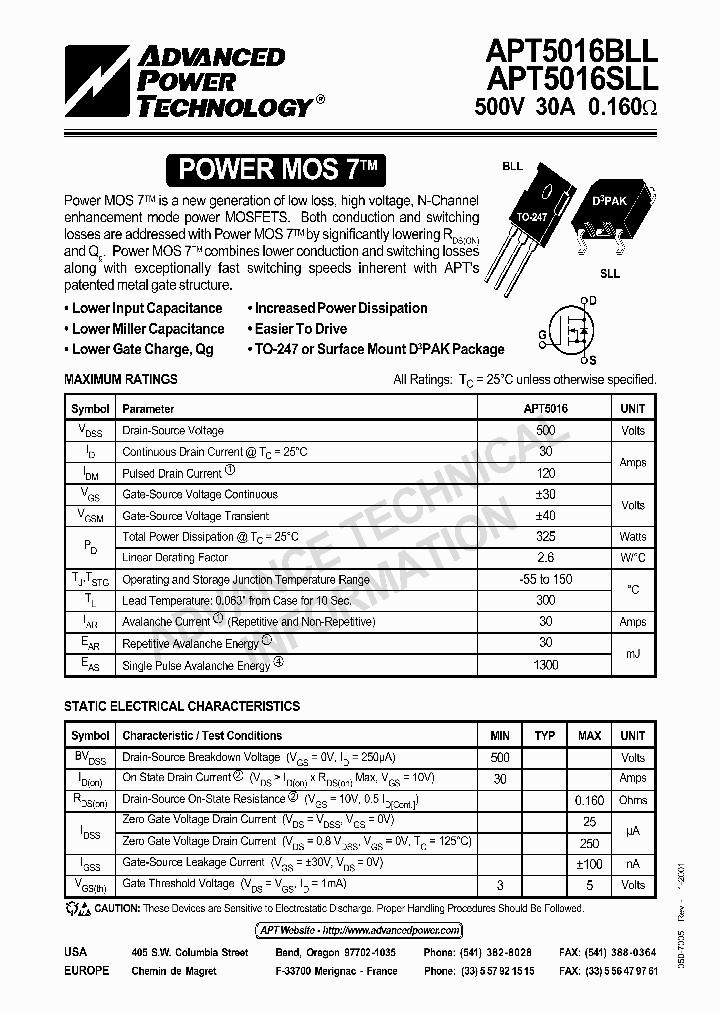 APT5016BLL_356064.PDF Datasheet