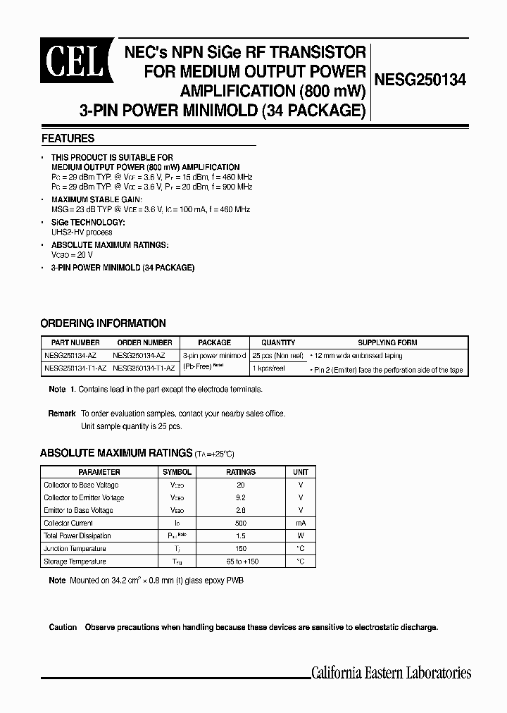 NESG250134-AZ_472367.PDF Datasheet