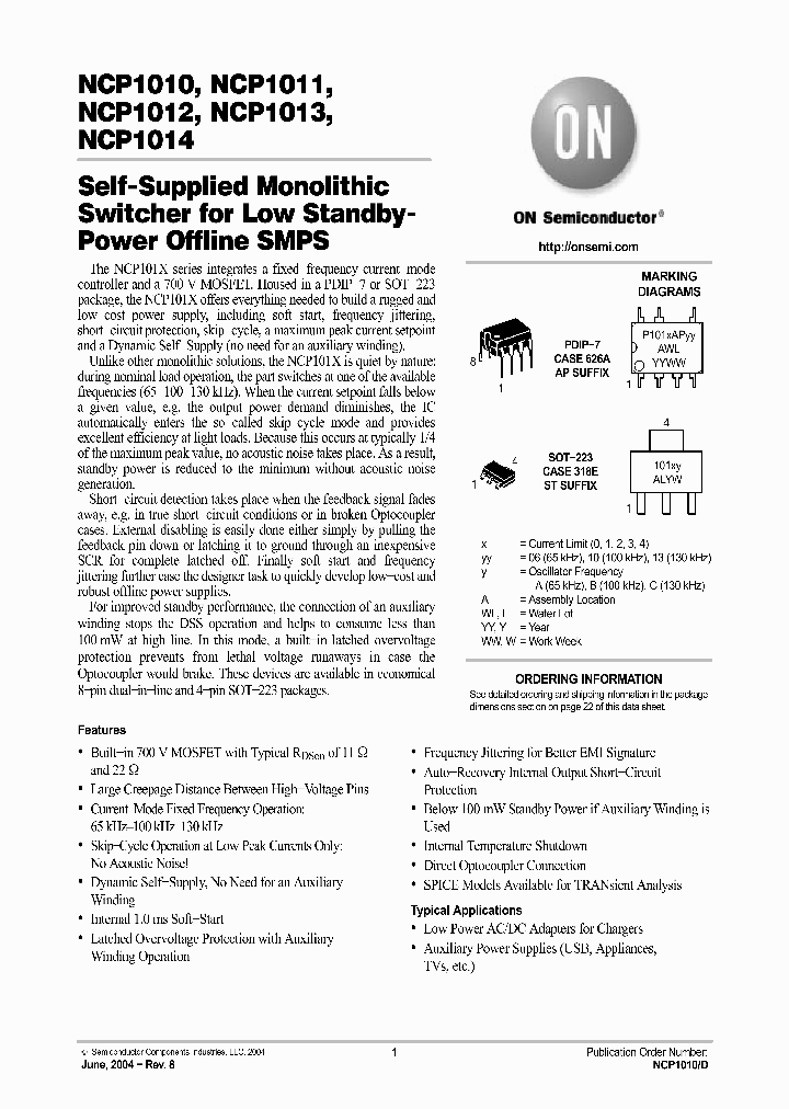 NCP1010_493236.PDF Datasheet