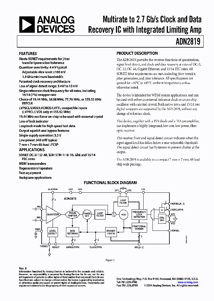 ADN2819_658785.PDF Datasheet