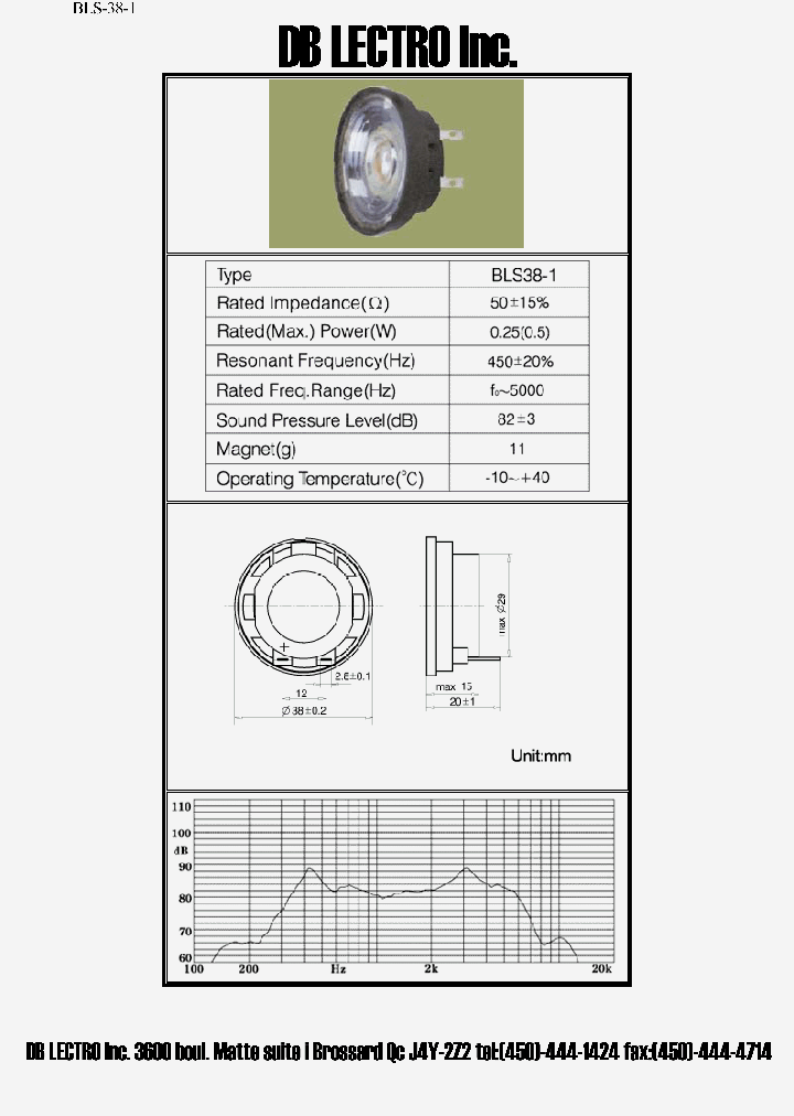 BLS38-1_1118019.PDF Datasheet