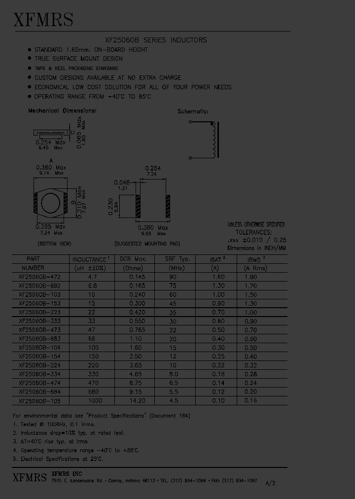 XF25060B-333_1250516.PDF Datasheet