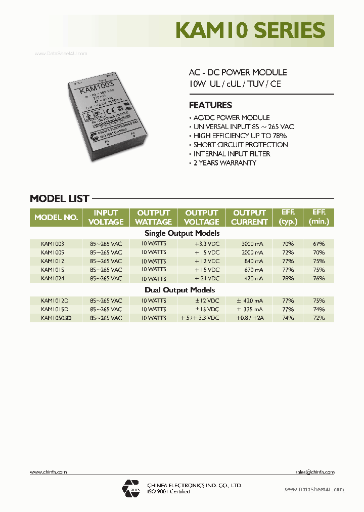 KAM10_1245643.PDF Datasheet