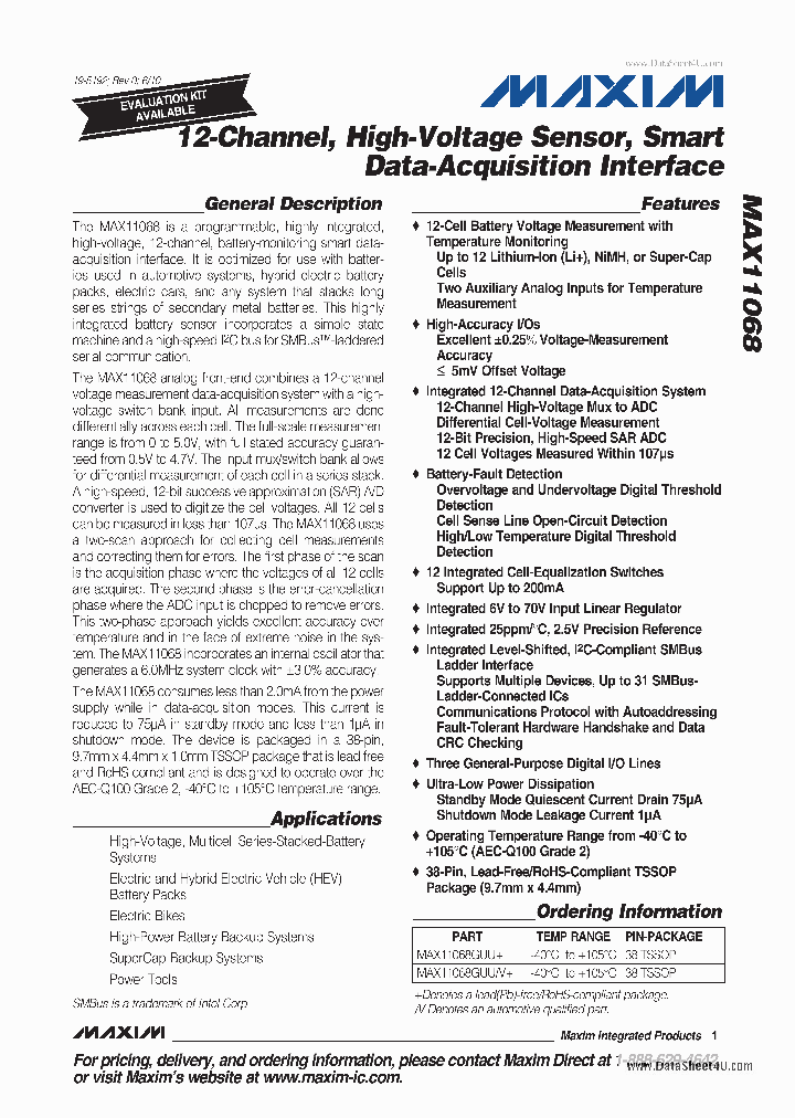 MAX11068_1267345.PDF Datasheet