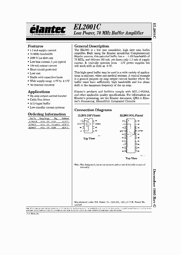 EL2001ACN_1385635.PDF Datasheet