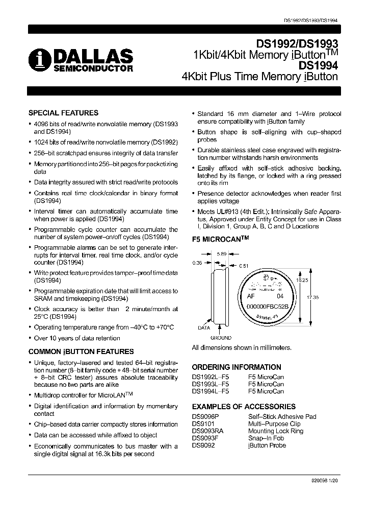 DS1992_826570.PDF Datasheet