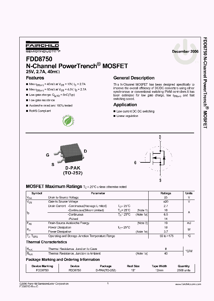 FDD8750_831581.PDF Datasheet