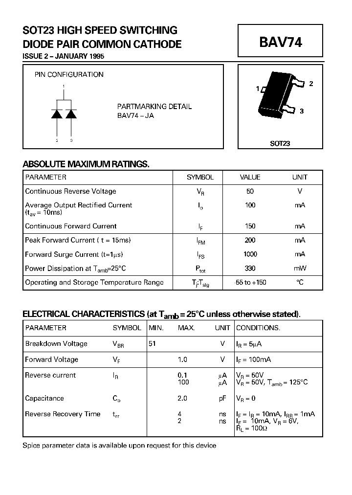 BAV74-JA_1509889.PDF Datasheet