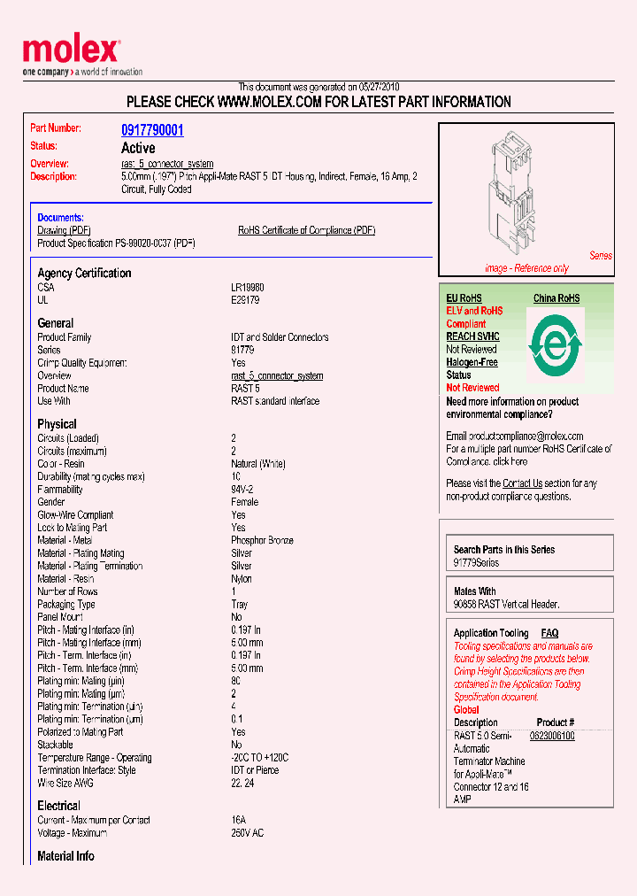 91779-0001_1510140.PDF Datasheet