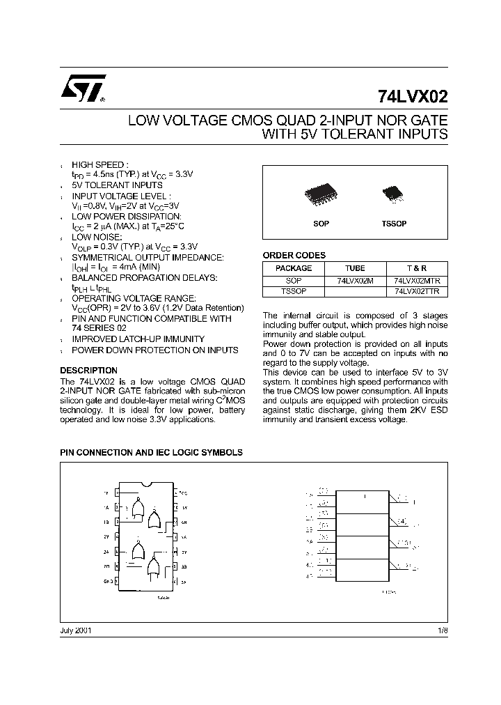 74LVX02M_1606425.PDF Datasheet