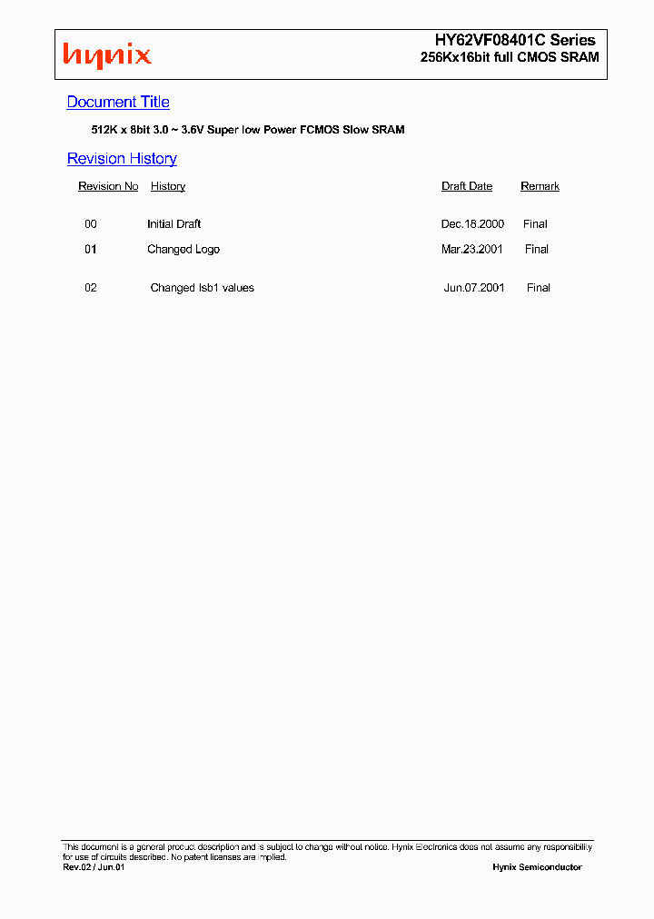 HY62VF08401C_1699944.PDF Datasheet