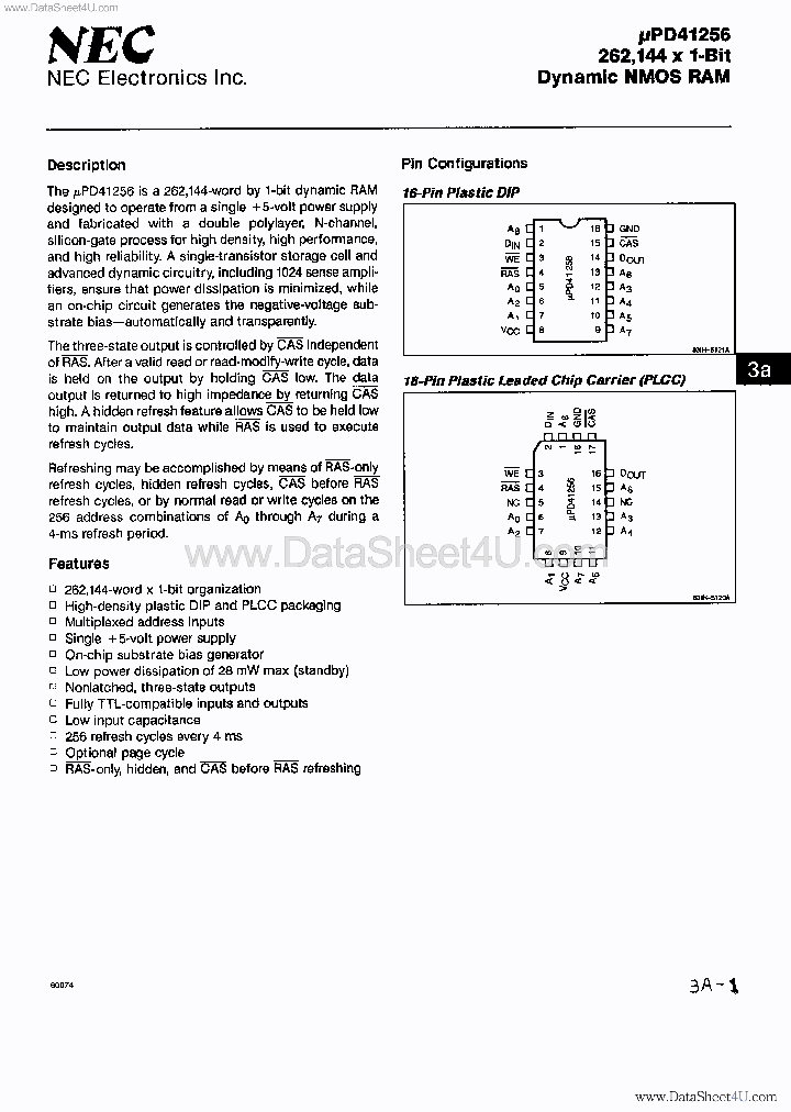 UPD41256_1732657.PDF Datasheet