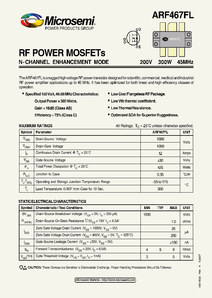 ARF467FL_2000245.PDF Datasheet