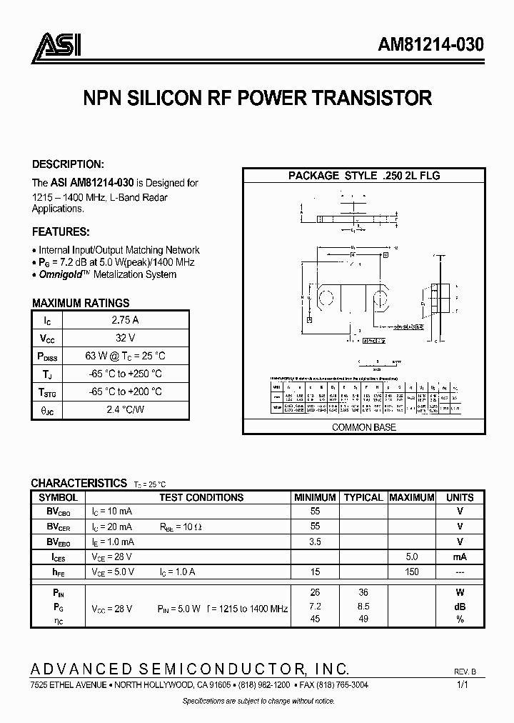 AM81214-030_2272185.PDF Datasheet