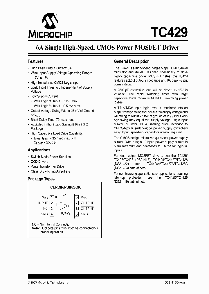 TC429EOA_2295174.PDF Datasheet