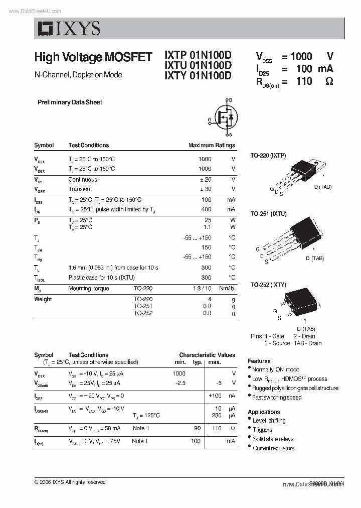 IXTY01N100D_2312868.PDF Datasheet