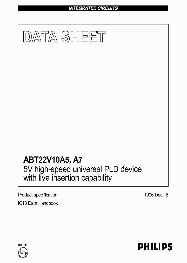 ABT22V10A5A7_2487559.PDF Datasheet