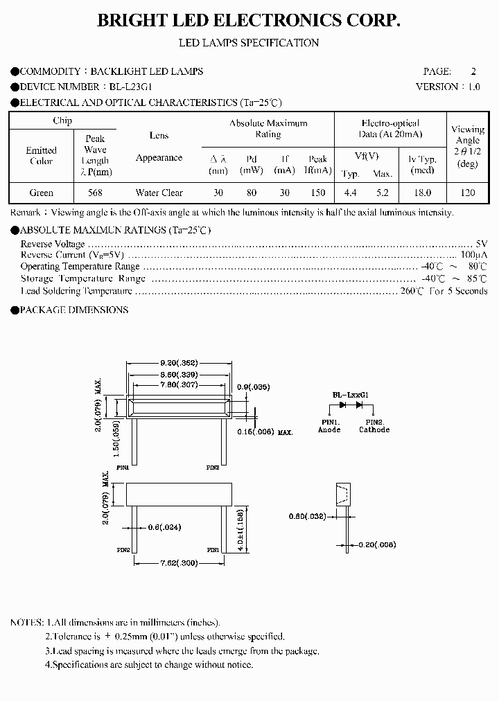 BL-L23G1_2595117.PDF Datasheet