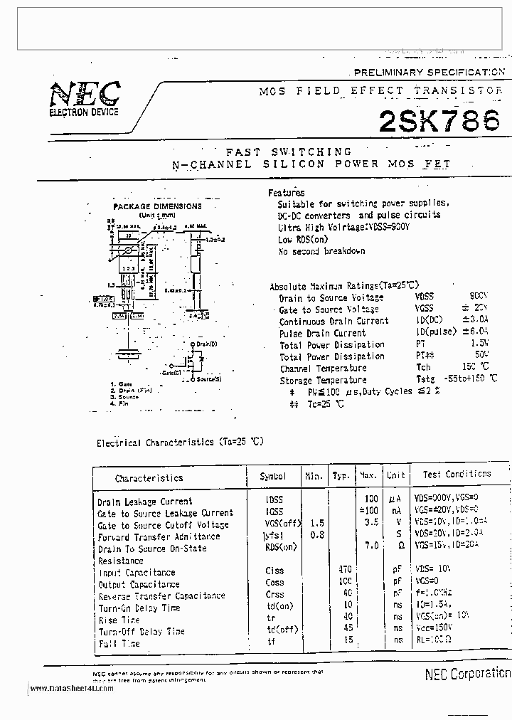 2SK786_2760440.PDF Datasheet