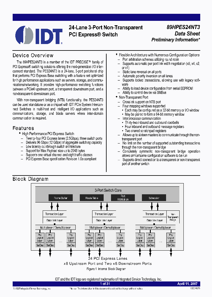 89HPES24NT3ZABXG_2789457.PDF Datasheet