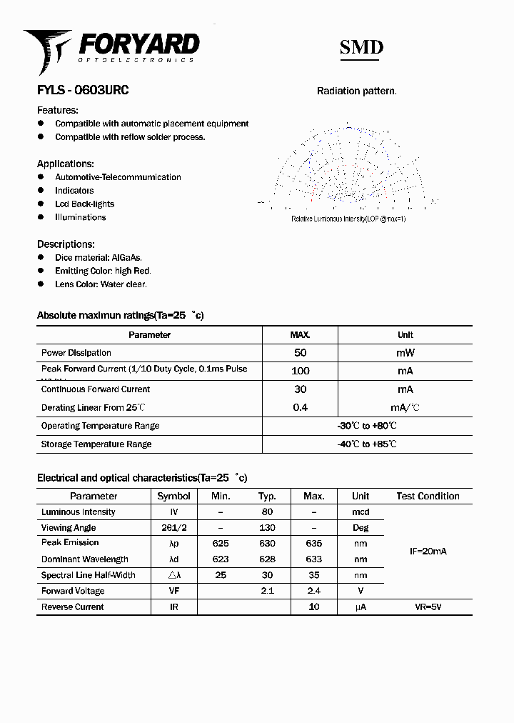 FYLS-0603URC_2882233.PDF Datasheet