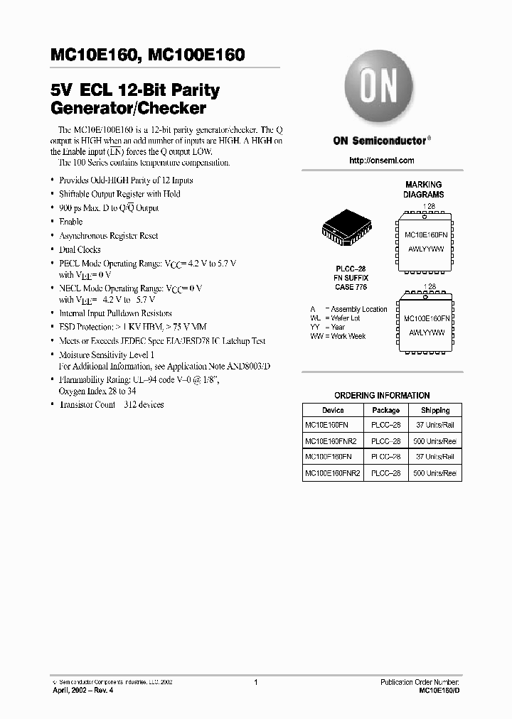 MC10E160-D_3083782.PDF Datasheet