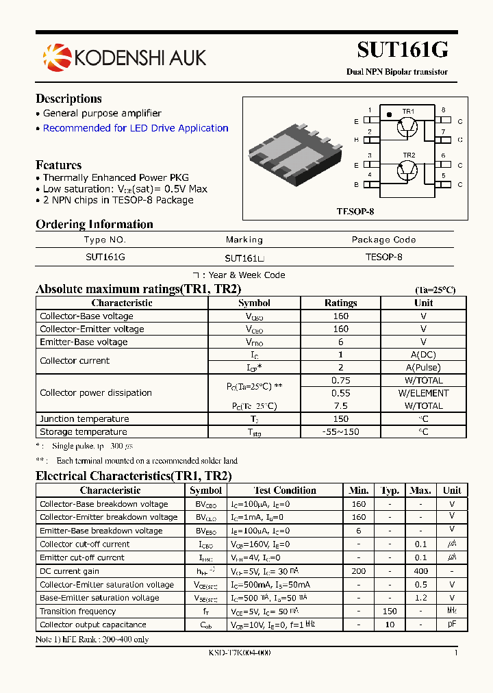 SUT161G_3106096.PDF Datasheet