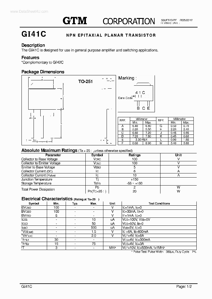 GI41C_3119628.PDF Datasheet