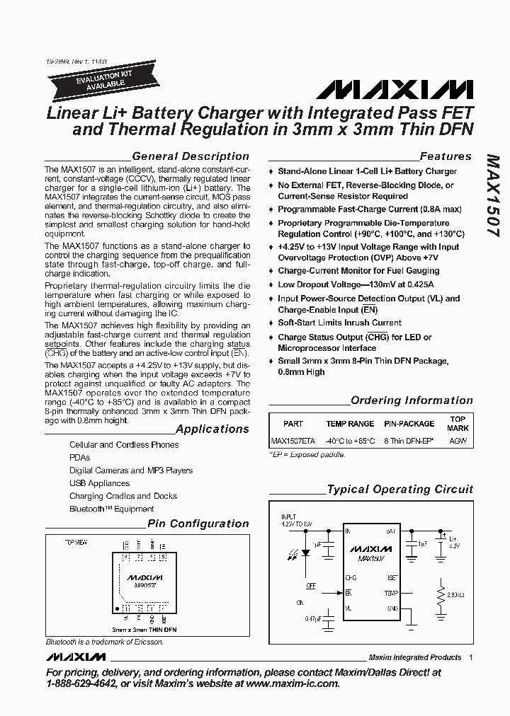 MAX1507ETA_3153027.PDF Datasheet