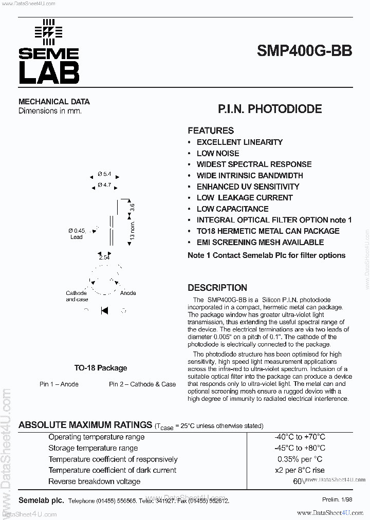 SMP400G-BB_3270829.PDF Datasheet