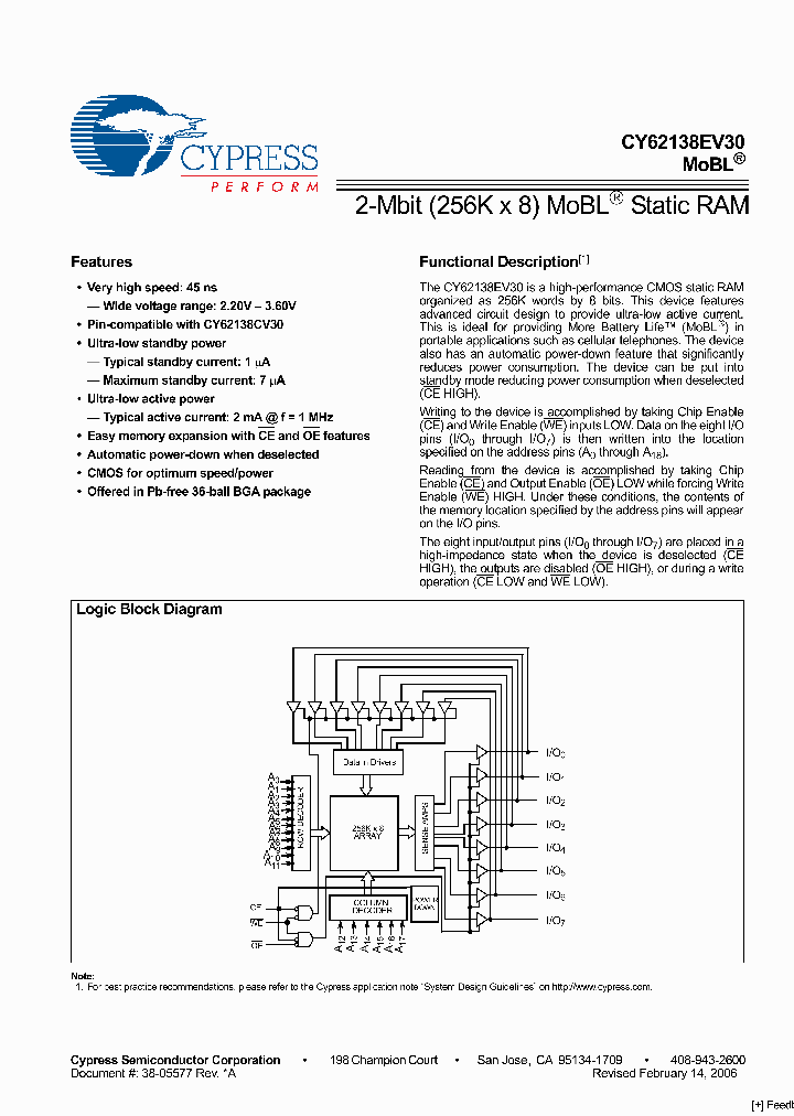 CY62138EV30LL-45BVXI_3286346.PDF Datasheet