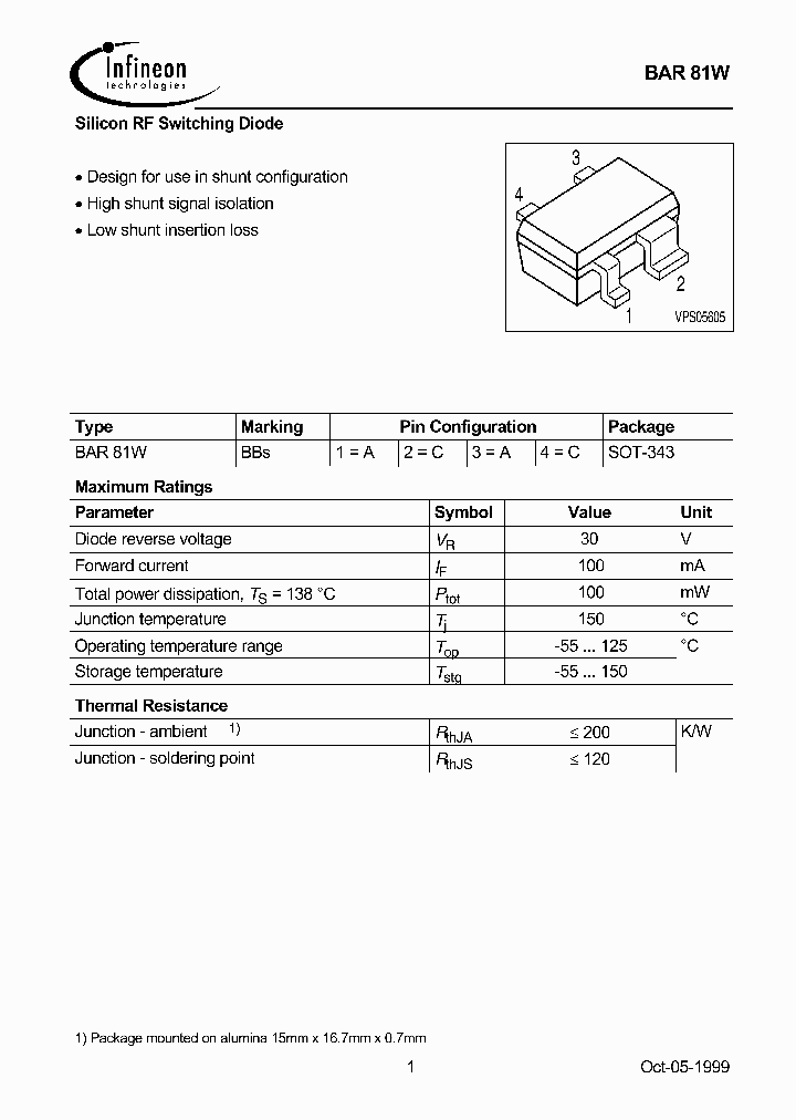 BAR81W_3285238.PDF Datasheet